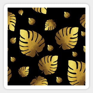 golden leafs pattern Magnet